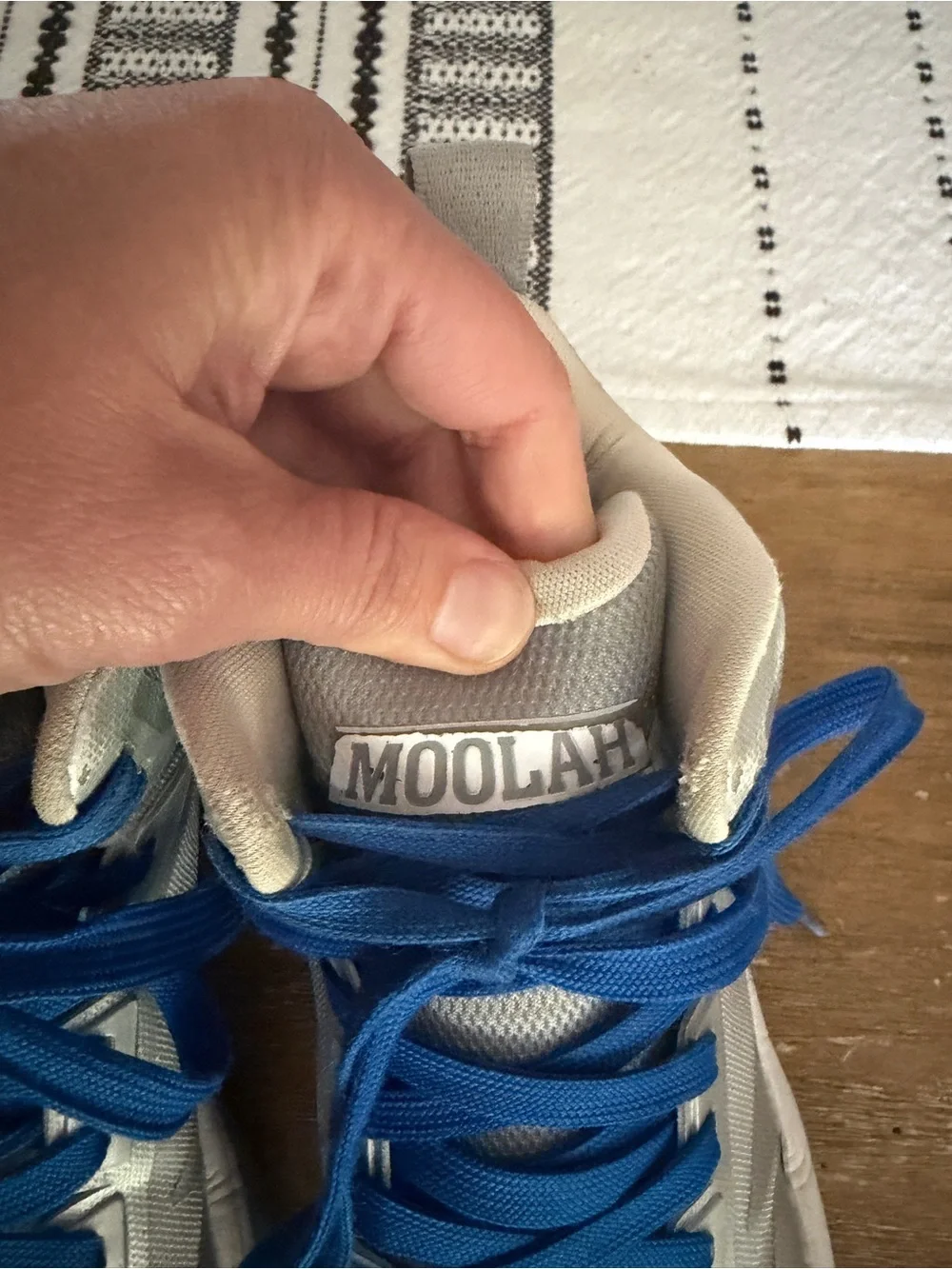 Moolah Kicks Women’s Basketball Shoes Gray Blue Size 8